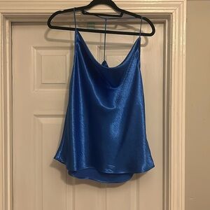 Royal Blue Satin Express Top